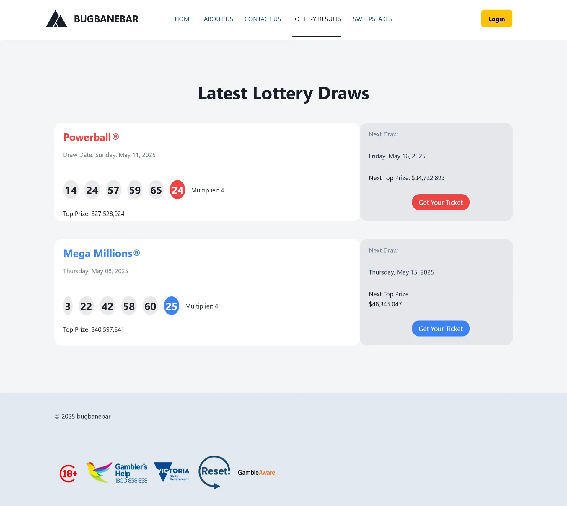 Project Lottery Results