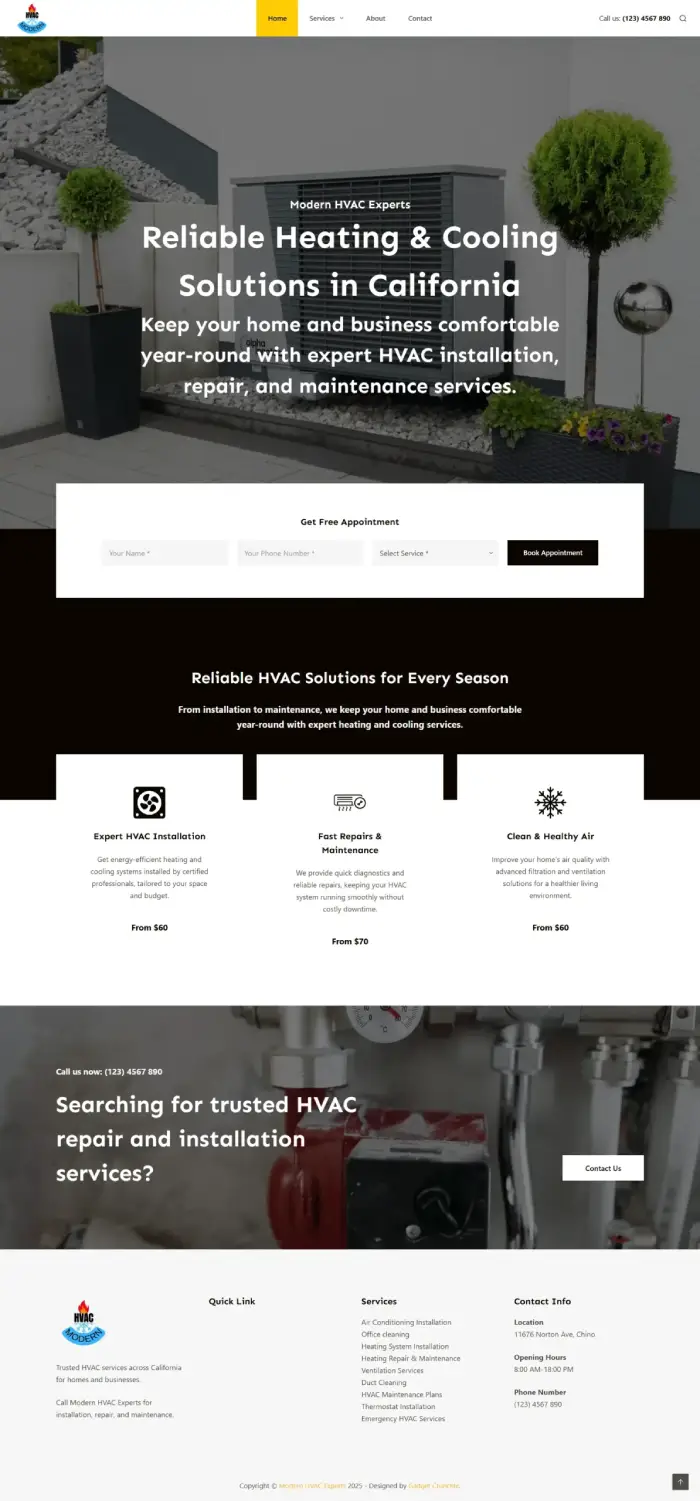 Project modernhvacexperts-california-USA