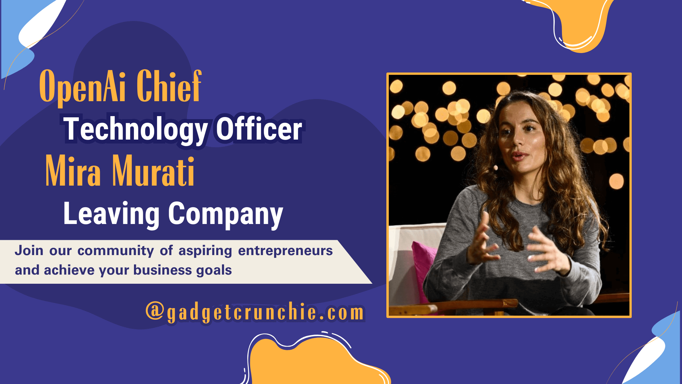 openAi chief technology officer Mira murati leaving company 1 openAi chief technology officer Mira murati leaving company