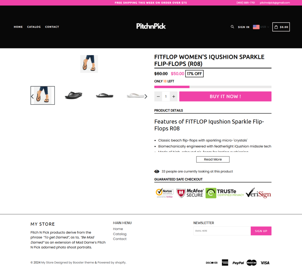 screencapture pitchnpick products fitflop womens iqushion sparkle flip flops r08 2024 11 25 08 57 13