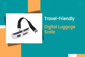 Portable digital luggage scale weighing suitcase up to 110lb for travel