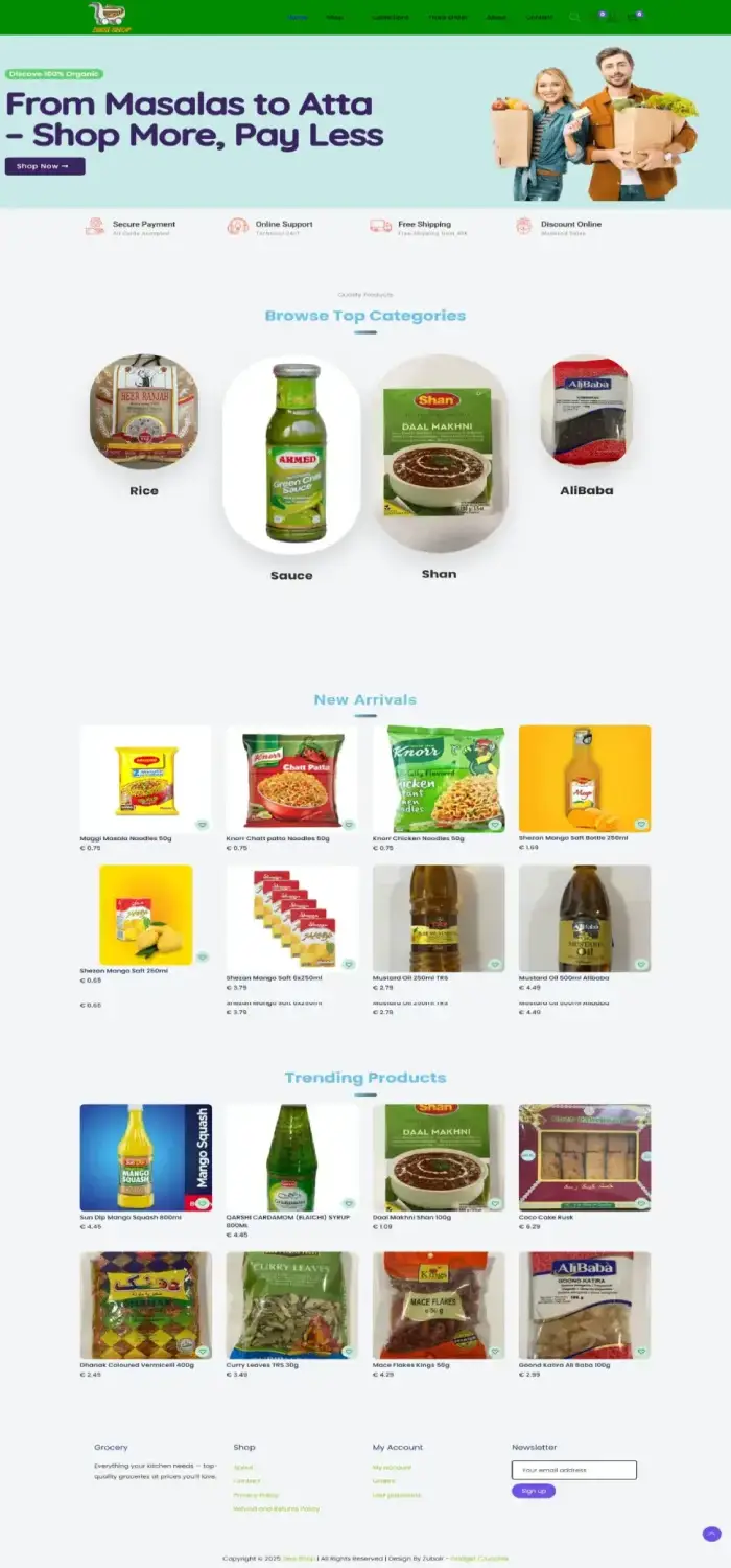 Desi Shop Zellingen german client luqman